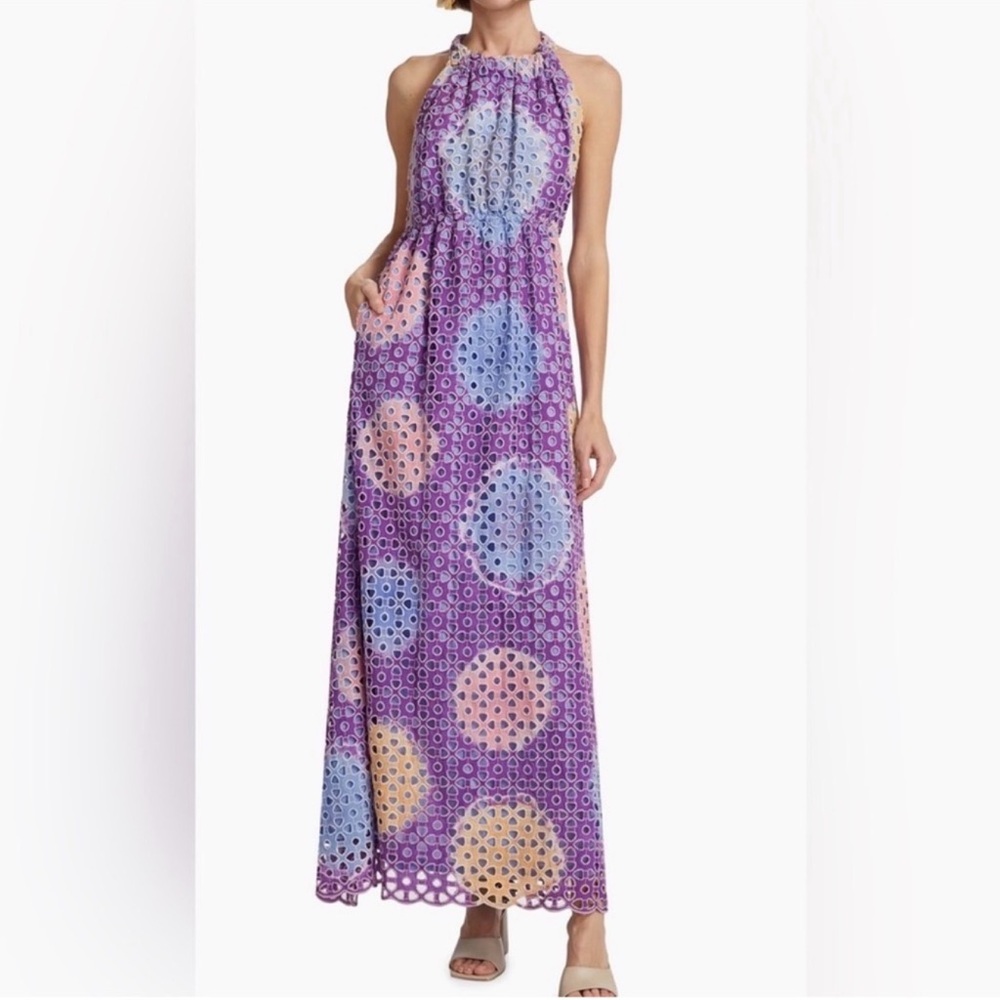 Busayo Oye Cotton Eyelet Maxi Dress Size Small